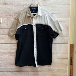 VINTAGE‎ WRANGLER BRUSH POPPER WESTERN SHIRT